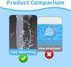 2024 Upgraded Soft Exfoliating Bath Sponges 4 Pcs, Gentle Exfoliating Body Scrub, Quick-Dry, Deep Cleansing, African Net Sponge, for All Skin Types