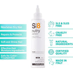 NAPURA S8 Nourishing Shampoo for Dry & Brittle Hair - Hydrates, Softens & Adds Volume - Cashmere Silkshine Proteins, Jojoba Oil (6.76 fl oz)