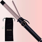 ELLA BELLA® Slimline Curling Iron 1 Inch - Professional Curling Wand with Dual Voltage, Titanium Coating, for Long-Lasting Curls and Reliable Styling