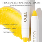 Ogee Sculpted Lip Oil - Lip Stain Made with 100% Organic Coconut Oil, Jojoba Oil, and Vitamin E - Best as Lip Balm or Overnight Lip Treatment - CLEAR