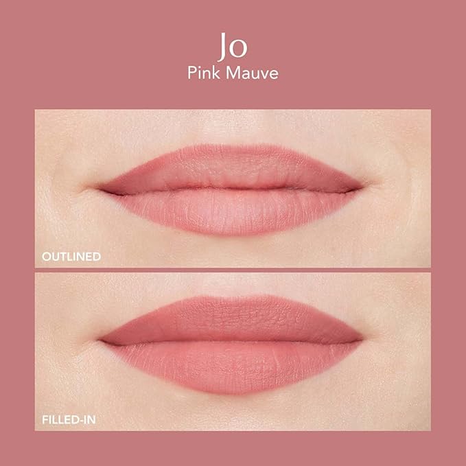 Thrive Causemetics Lip Filler Long-Wearing + Plumping Lip Liner, Shea Butter Hydrating Lip Plumper Retractable Lip Liner Pencil, Built In Sharpener, Vegan & Cruelty Free, Jo (Pink Mauve)