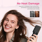 6 in 1 Air Styler Magic Hair Dryer Brush, Negative Ionic Blow Dryer Brush & 3 Heat Settings, Detachable Auto Curling & Straightening Volumizing, Frizz-Free Styling, Salon to Home Use (A-Black)