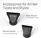 TREZORO Professional Blow Dryer for Women – Ionic Hair Dryer 2000W for Salon & Personal Use – Powerful, Fast & Quiet Drying for Curly Hair, Unwanted Frizz – Design for Travel – 8.2ft Cord – Red