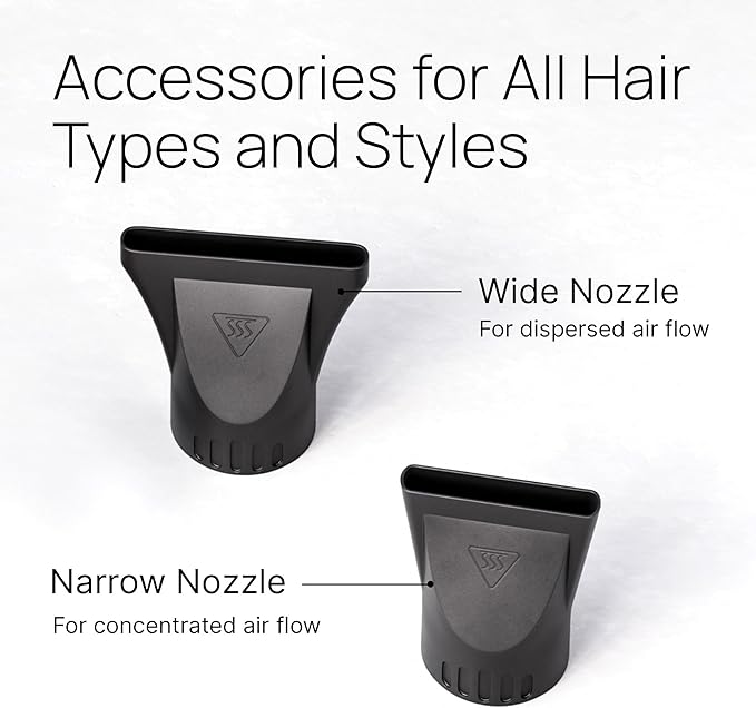 TREZORO Professional Blow Dryer for Women – Ionic Hair Dryer 2000W for Salon & Personal Use – Powerful, Fast & Quiet Drying for Curly Hair, Unwanted Frizz – Design for Travel – 8.2ft Cord – Red