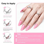 16.5ml Baby Pink Nail Polish Large Volume Quick Dry Nail Polish, Long Lasting Shine, Fingernail Toenail Nail Art DIY Home Travel Nail Art Gift