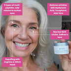 PRIME PROMETICS PrimeEyes Hydrate Under Eye Cream for Mature Women – Hydrating Eye Cream for Dark Circles and Wrinkle Repair – Soft, Glowing & Healthy Under Eyes