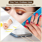 200 Pcs Microblading Cotton Swabs, Pointed Cotton Swabs with Bamboo Sticks for Makeup, Nail Polish, Tattoo Touch Ups, Crafting and Beauty Detail, Lint-Free, 4 Inch