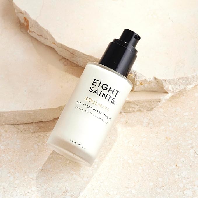 Eight Saints Soulmate Lotion Based 15% Glycolic Acid Serum For Women, Natural and Organic, Anti Aging Serum for Face, Reduce Wrinkles, Fine Lines, and Smooth Skin, 1.7 Ounce