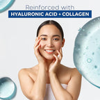 Hyaluronic & Collagen Sheet Face Mask - Skin Firming, Anti-Aging, Moisturizing & Plumping - Dermatologist Tested Korean Skincare - Clean Beauty, Cruelty-Free - 5 Masks