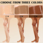 Waterproof Leg & Body Makeup Cream with Puff, Transfer-Resistant Full Coverage Concealer for Tattoos, Scars & Varicose Veins, Long-Lasting Natural Finish Foundation for All Skin Tones, 01