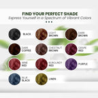 Herbishh Hair Color Shampoo (Grape Red) - Magic Hair Dye for Gray Hair - Ammonia-Free, 3-in-1 Shampoo Conditioner - Lasts 2-3 Weeks, 500 ml