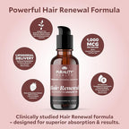 Purality Health Liposomal Hair Renewal, AnaGain Nu & Biotin, Supports Thicker, Fuller Hair, May Reduce Shedding & Promote Regrowth, Highly Absorbable Liquid Formula, Strawberry Flavor, 30 Servings