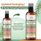 VITAL AFFAIR Blend Of Pure Rosemary Oil For Hair Growth With Castor, Batana, Jojoba Oil-Infused With Biotin & Vitamin E-Blend of Effective Hair Oils for Hair Growth-Strengthening Treatment 6 Fl Oz