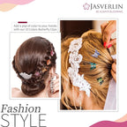 Gradient Butterfly Hair Clip, Mini Plastic 90s Hair Claw Clips for Women Girls, No Crease Toddler Y2K Accessories Set 50pcs Rainbow Assorted Color