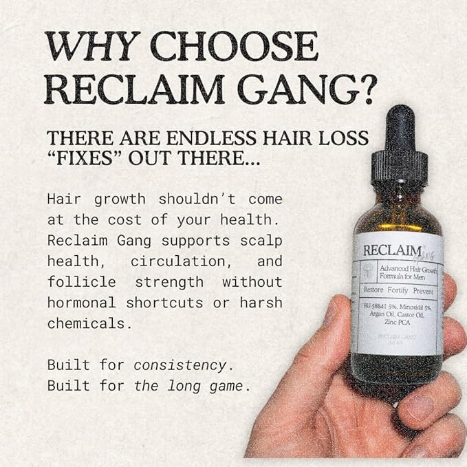 RU58841 + MINOXIDIL (60ml) Hair Growth Support Serum – Promotes Thicker, Fuller Hair with Natural Hydrating Oils