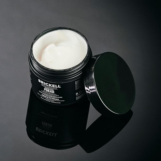 Brickell Men's Products Shaping Paste Pomade For Men, Natural, Texturizing Wax Pomade, 2 Ounce, Scented
