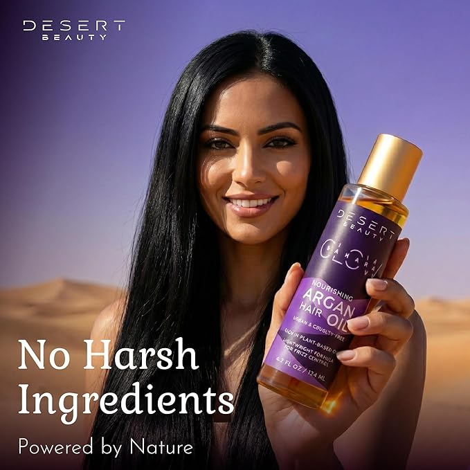 Argan Oil, 4 oz, Hair Oil Treatment for Dry Damaged Hair, Leave-in Conditioner, Hydrating, Strengthens, Natural, Cruelty Free