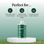 Volumizing Biotin and Rosemary Shampoo - Vegan Rosemary Biotin Shampoo for Thinning Hair for Women and Men with Nourishing B Vitamins & Tea Tree Oil - Paraben Silicone & Sulfate Free (16 Fl Oz)