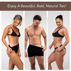 Norvell Sunless Dark Self Tanner Mousse with Mitt, 8 Fl Oz + Streak Free Tanning Applicator Mitt - Instant Natural Looking Bronzing Glow