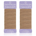 JASVRELIN Blonde Hair Ties, No Slip Damage-free Elastics Ponytail Holders for Women Girls Men, Hair Bands for Thin Fine Medium Thick Long Curly 2mm 80 Pieces (Sandy Blonde)