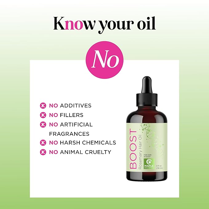 Volumizing Rosemary Hair Oil Serum - Moisturizing Scalp and Hair Oil for Men & Women Infused with Amla Black Castor Pumpkin Argan & Jojoba - Lightweight Hydrating Vegan & Color Safe (Rosemary Scent)