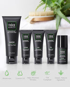 Tiege Hanley Skin Care Set for Men, Advanced Routine, System Level 2, Daily Face Wash, Facial Scrub, Two Moisturizers, and Eye Cream for Healthy, Hydrated Skin, Men’s Skin Care, 5 Piece Kit