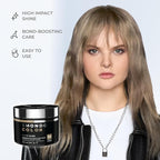 XMONDO Color Ash Blonde Color Depositing Mask & Semi-Permanent Hair Dye Super Gloss Infused with Bond Boosters for Nourishment, Revitalize & Repair, Vegan Formula, 8 Fl Oz