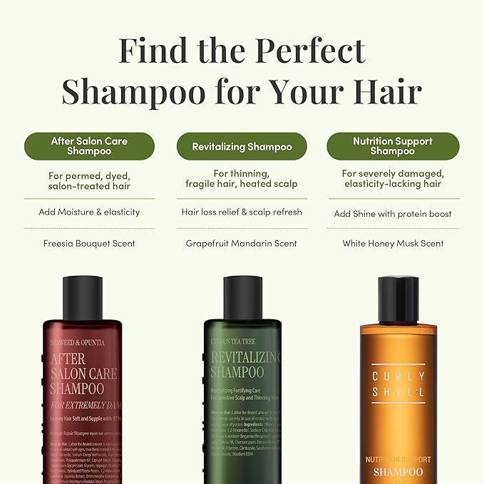 CURLYSHYLL Revitalizing Shampoo for Thinning Hair | Volumizing & Fortifying Care | Daily Scalp Shampoo with Citrus & Tea Tree (360ml)