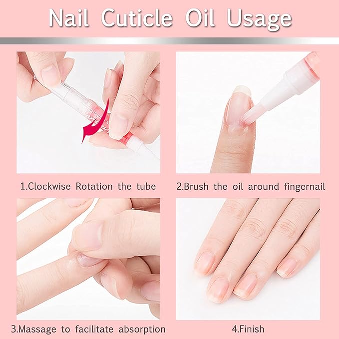 28Pcs Nail Cuticle Oils Nutrition Oil Pen Nail Nourishment Pens 28 Smell Cuticle Revitalizer for Agnail Nourish Skin NailCare (28pcs)
