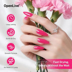 16.5ml Rose Pink Nail Polish Large Volume Quick Dry Nail Polish, Long Lasting Shine, Fingernail Toenail Nail Art DIY Home Travel Nail Art Gift