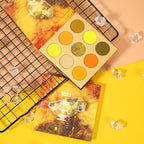 docolor Eyeshadow Palette 9Colors Yellow Eyeshadow Gemstone Shadow Palettes Highly Pigmented Mattes Shimmers Smokey Glitter Cream Colorful Powder Blendable Long Lasting Waterproof Makeup Palette