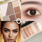 All-in-One Eyeshadow Palette, 7 Colors Eye Shadow Palette, Glitter, Matte, Shimmer Eyeshadows, Blush, Highlighter Contour Makeup Palettes, Highly Pigmented Waterproof Long Lasting. (Color 4)