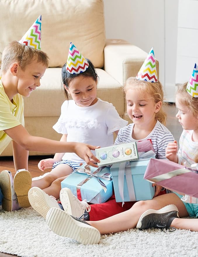 Momcozy Natural&Organic Essential Oil Bath Bombs,3 Pcs Bubble Bath Fizzy Balls with 3 Cute Animal Shapes,Bath Bombs Gift Set for Kids Girls Boys Toddler, Ideal Gift for Birthday, Bath Bomb Kit