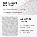 Paddle Hair Brush for Women-Detangling Cushion Brush with Soft Ball-Tip Bristles,Anti-Static Wide Brush for Wet Dry Hair,Smooth Comfortable Scalp Care