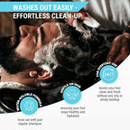 Hair Wax for Men, Premium Aqua Hair Styling Wax with Strong Hold & High Shine Finish, Water-Based, Easy Wash Out, 3.52 oz