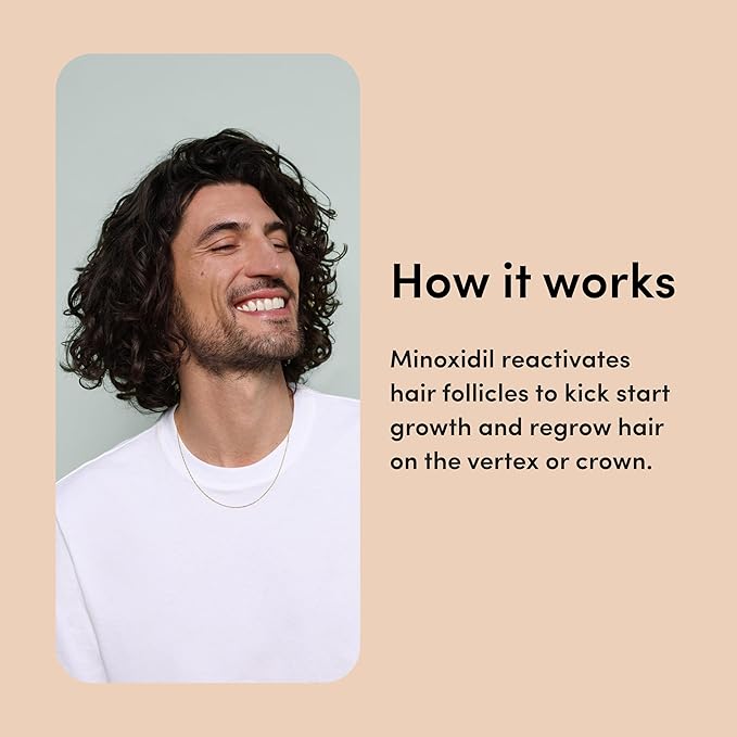 hims Hair Regrowth Treatment - Topical Minoxidil 5% Solution for Men - Extra Strength - Supports Thicker, Fuller Hair - Non-Greasy - Unscented, 2 Pack