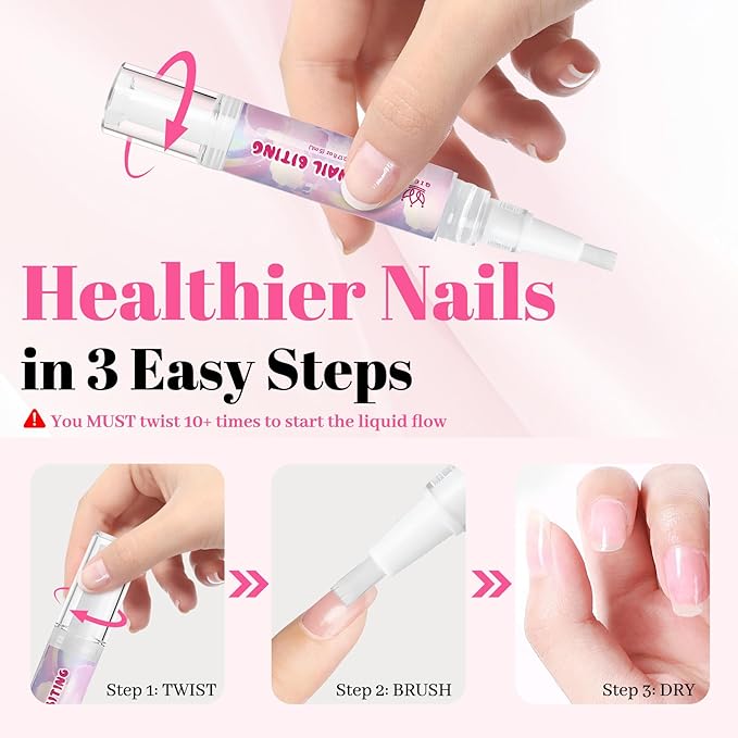 2 Packs Nail Biting Treatment for Kids Stop Biting Pens Prevention Thumb Sucking Deterrent Nail Polish Fast Dry Long Lasting Non Toxic Natural Nail Care Pen for Children Teens Adults Biters(10ML)