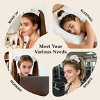 Satin Scrunchies for Women – 8PCS White Silk Hair Ties – No Crease, Frizz-Free, Gentle Elastic Hair Bands for Thick & Thin Hair, Soft & Stylish Hair Accessories Gifts