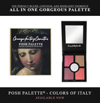 Grunge Factory® Posh Palette, Professional Makeup Set with Blush, Contour, Highlight Powders, Colors of Italy Collection, All-in-One Luxury Cosmetic Palette