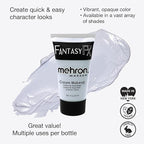 Mehron Makeup Fantasy FX Cream Makeup | Water Based | Halloween | Moonlight White Face & Body Paint For Adults 1 fl oz (30ml) (Moonlight White)