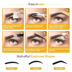 14 in 1 Eyebrow Razor Kit, Professional Dermaplane Face Razor for Women, Eyebrow Trimmer for Hair & Peach Fuzz Remover, Face Shavers for Women with Tweezers/Scissors/Clipper/Spoolie Brush