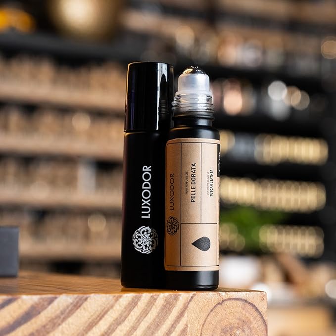 Pelle Dorata, Impression of T.F Tuscan Leather, Unisex Perfume Oil, Alcohol Free, Fragrance Oil for Body, 10ml Roll On