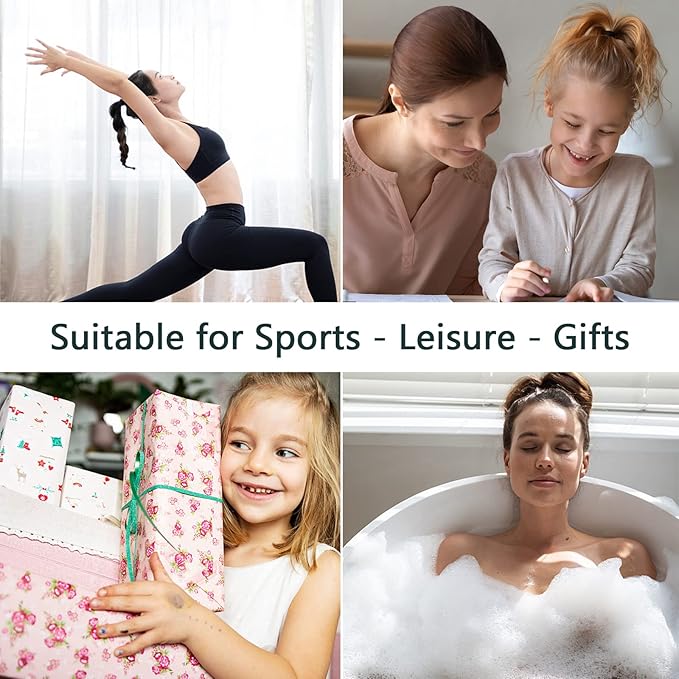 20Pcs Hair Elastics, No Crease Spiral Hair Ties Hair Bands MultiColor Waterproof Phone Cord Hair Scrunchies Hair Coils Accessories for Women Girls