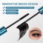 2 Pack Volumizing Mascara for Older Women 60 Plus - Lengthening & Thickening Formula, Smudge-Proof, Clump-Free, Waterproof Mascara for Thin Lashes, Ultra-Defining Lash Lift for Mature Eyes (Black, 2)