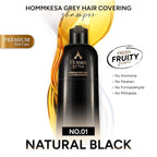 Grey Hair Covering Shampoo (6 Packet) – Premium 3-in-1 Hair Dye Shampoo For Grey Hair (Natural Black)