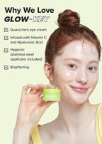 I DEW CARE Vitamin Eye Cream & Lip Oil set - 2 To Glow | Facial Treatment, Gift Box Included, Glass Skin Look, Korean Skincare, Nourishing, Dark Circles Reducer, Treatment with Hyaluronic Acid