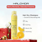 HALOVIDA Dry Shampoo for Women, Dry Shampoo Spray for All Hair Leaves No White Residue, Absorb Oils, Volumizing & Refresh Hair for 72 Hours, 5.07 Fl Oz (Yuzu)