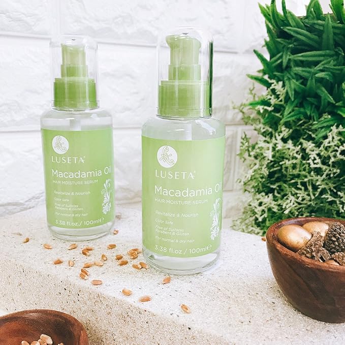 Luseta Macadamia Oil Hair Moisture Serum Nourishing & Revitalizing for Normal and Dry Hair 3.38oz