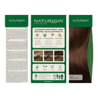 Naturigin Permanent Hair Dye, 5.0 Light Chocolate Brown – Ammonia Free, 100% Gray Coverage, Vegan, Salon Quality Hair Dye