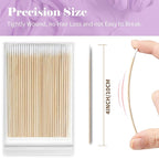 200PCS Pointed Cotton Swabs - Precision Tip Cotton Swabs - 4 Inch Microblading Cotton Swabs - Microblading Cotton Buds for Eyebrow Eyelash Extensions, Makeup, Nails, Tattoo Permanent Supplies, Craft